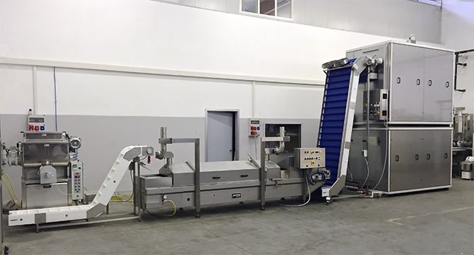 Pre dryers coolers for fresh pasta pasteurized Pre dryers coolers for fresh pasta pasteurized